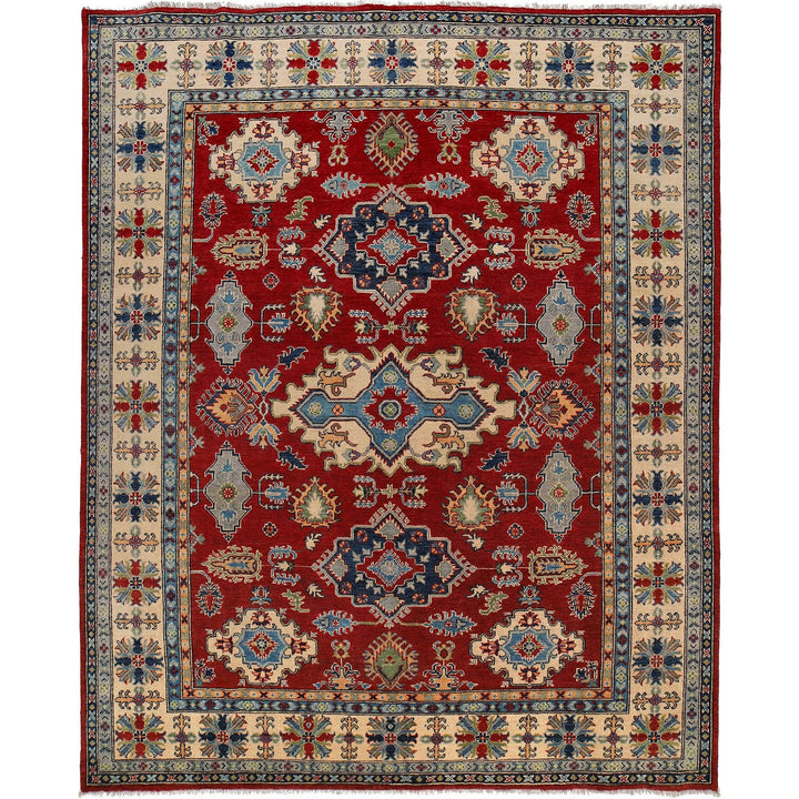 Handmade Kazak Area Rug 8' 3" x 9' 8" - No. AL71930