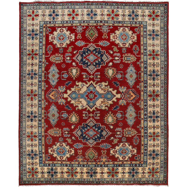 Handmade Kazak Area Rug 8' 3" x 9' 8" - No. AL71930