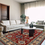 Handmade Kazak Area Rug 8' 3" x 9' 8" - No. AL71930