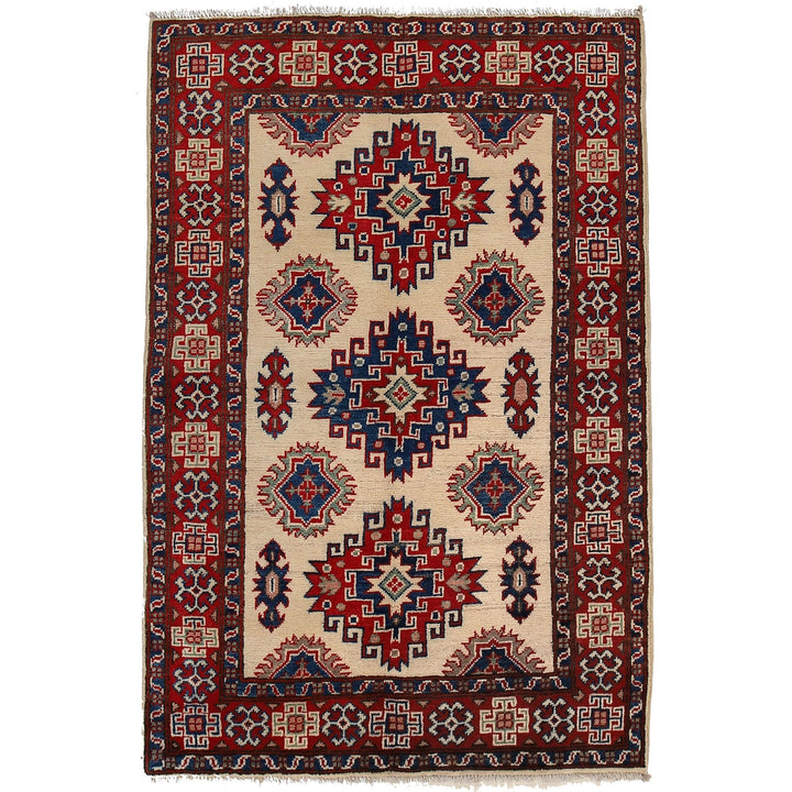 Hand knotted Kazak Carpet 3' 3" x 4' 11" - No. AL46936