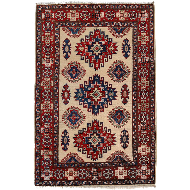Hand knotted Kazak Carpet 3' 3" x 4' 11" - No. AL46936