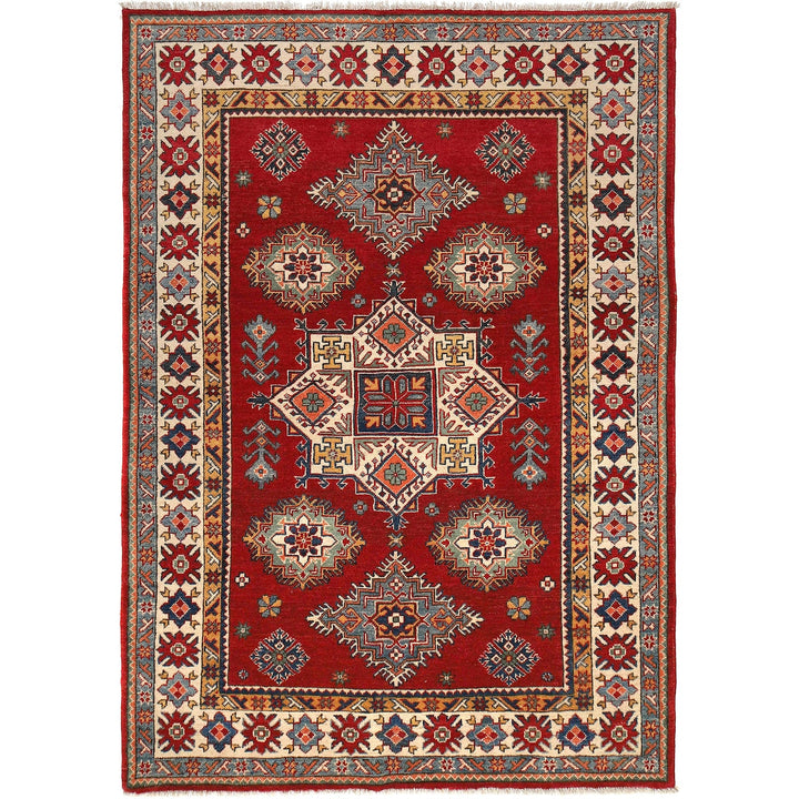 Red Color Kazak Rug 4' 11" x 7' 1" - No. AL10938