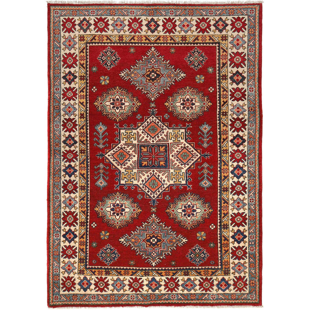 Red Color Kazak Rug 4' 11" x 7' 1" - No. AL10938