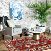 Red Color Kazak Rug 4' 11" x 7' 1" - No. AL10938