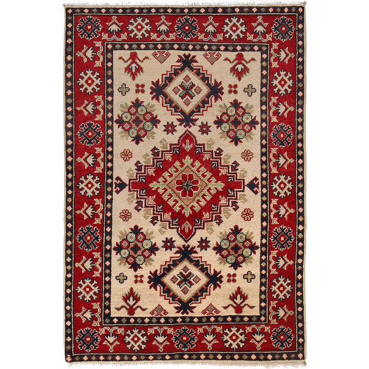 Handmade Kazak Area Rug 3' 3" x 4' 11" - No. AL75820