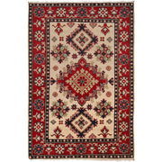 Handmade Kazak Area Rug 3' 3" x 4' 11" - No. AL75820