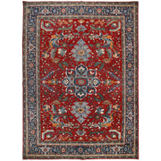 Hand Knotted Heriz Rug 10' 0" x 13' 10" - No. AL34301
