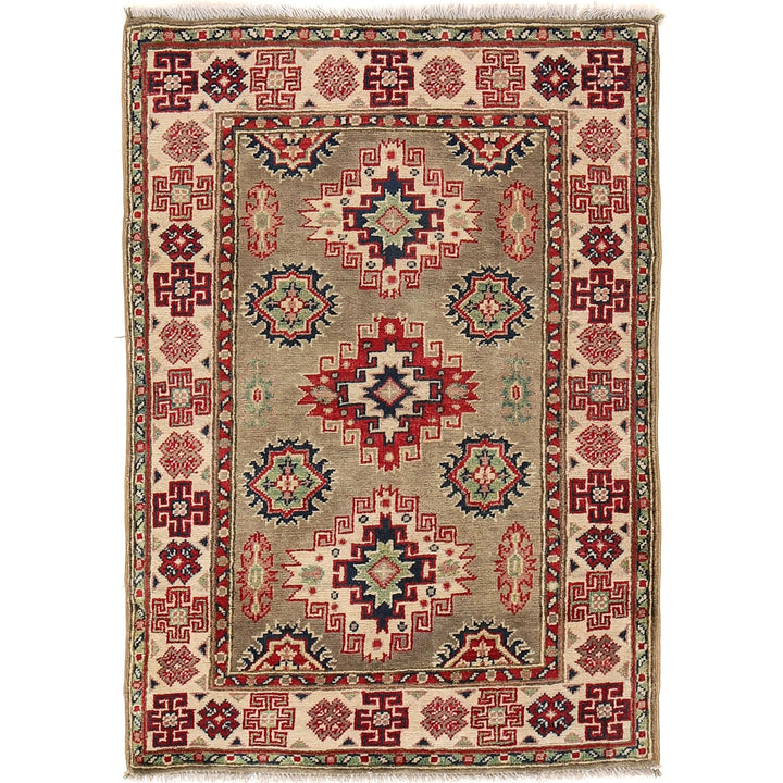 Hand knotted Kazak Carpet 2' 8" x 3' 10" - No. AL20866
