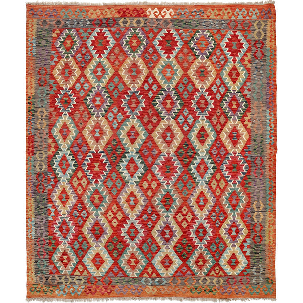 Hand Made Afghan Kilim 8' 4" x 9' 11" - No. AL77391