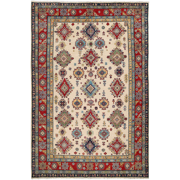 Hand Knotted Kazak Oriental Rug 6' 9" x 10' 5" - No. AL96679
