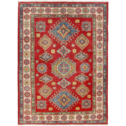 Hand Knotted Kazak Oriental Rug 4' 2" x 6' 6" - No. AL78912