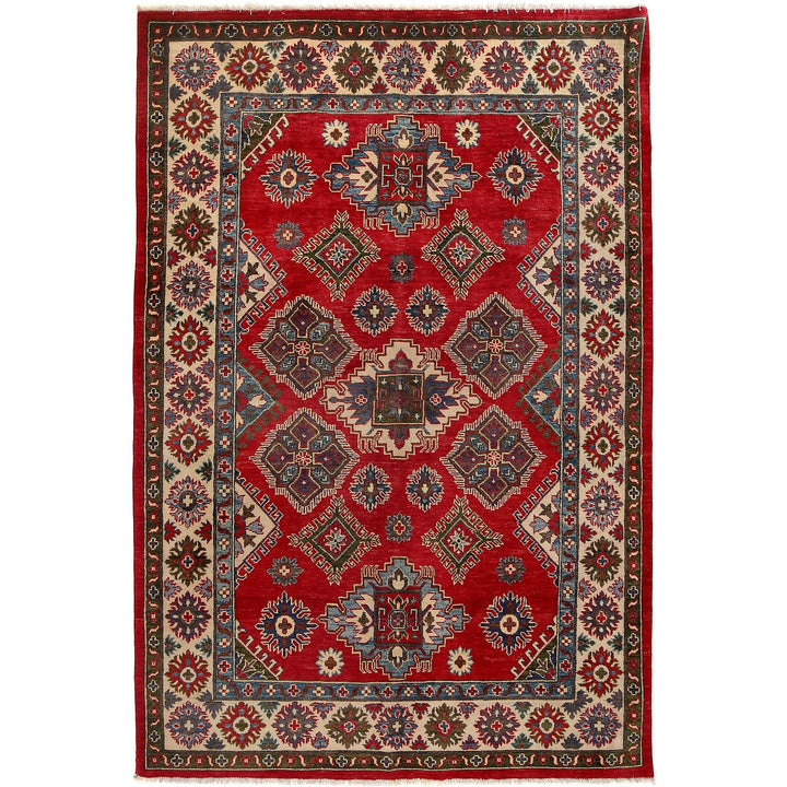 Hand knotted Kazak Carpet 5' 5" x 8' 0" - No. AL24828