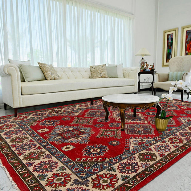 Hand knotted Kazak Carpet 5' 5" x 8' 0" - No. AL24828