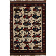 Afghan War Rug – Military Design 3' 3" x 5' 0" - No. AL74635