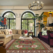 Hand knotted Kazak Carpet 6' 2" x 9' 5" - No. AL11595