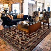 Brown Color War Rug 5' 11" x 9' 8" - No. AL78382