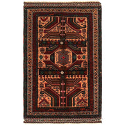 Hand Knotted Baluchi Rug 3' 1" x 4' 11" - No. AL39377