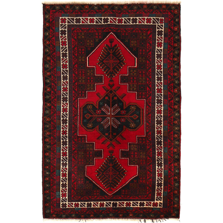 Hand Knotted Baluchi Rug 3' 0" x 4' 10" - No. AL73428