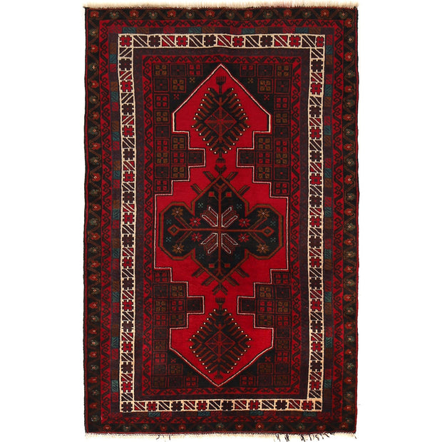 Hand Knotted Baluchi Rug 3' 0" x 4' 10" - No. AL73428