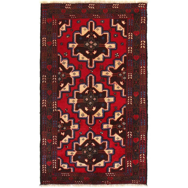 Baluch Small Size Rug 2' 11" x 4' 11" - No. AL91926