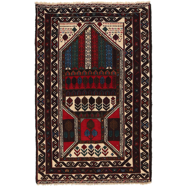 Handmade Prayer Rug 2' 10" x 4' 6" - No. AL58810