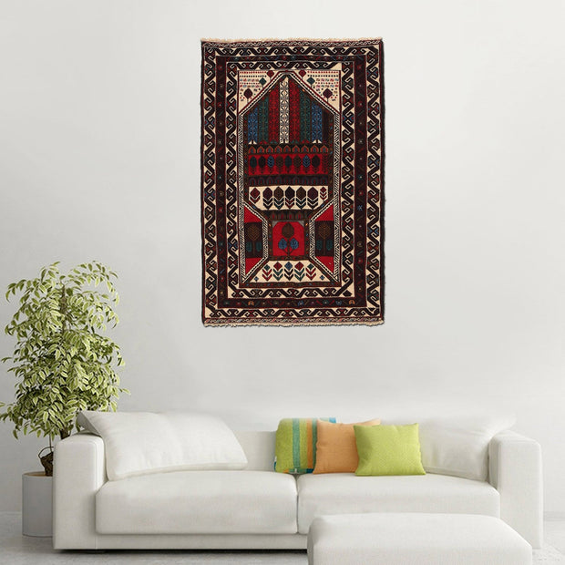 Handmade Prayer Rug 2' 10" x 4' 6" - No. AL58810