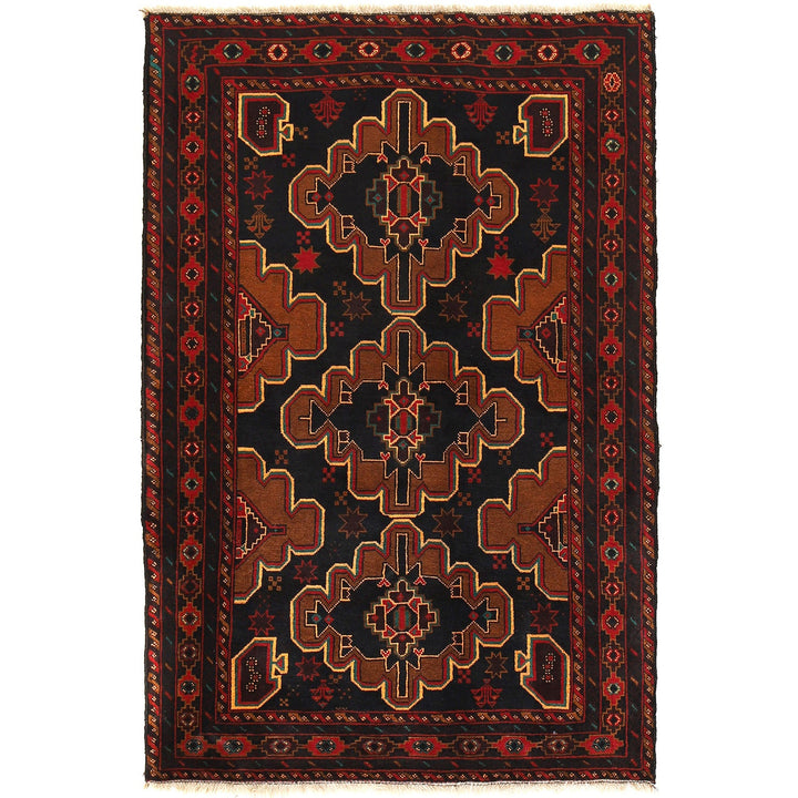 Hand Knotted Baluchi Rug 4' 0" x 6' 2" - No. AL89904