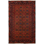 Hand Knotted Baluchi Rug 3' 11" x 6' 2" - No. AL57444