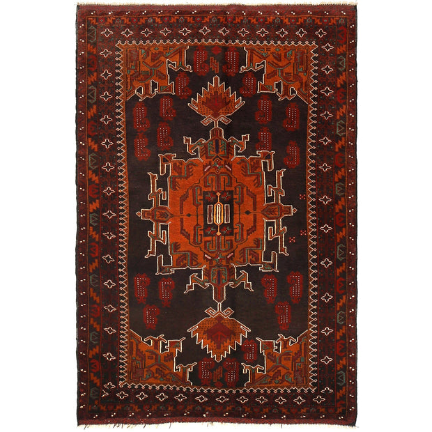 Hand Knotted Baluchi Rug 4' 1" x 6' 2" - No. AL83958