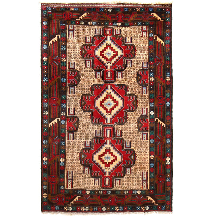 Baluch Small Size Rug 3' 1" x 4' 11" - No. AL68160