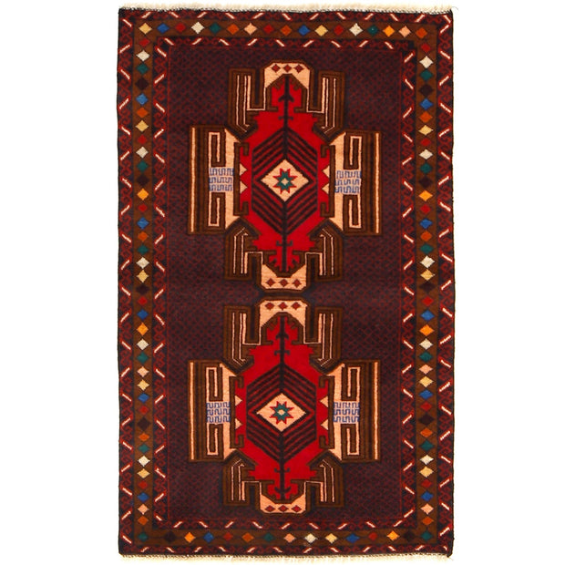 Baluch Small Size Rug 2' 10" x 4' 8" - No. AL22045