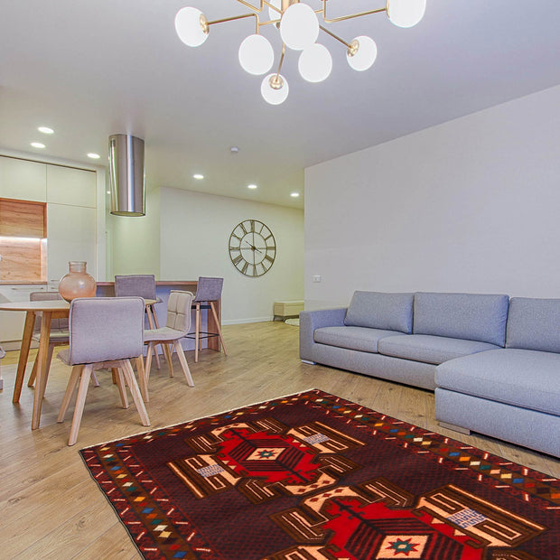 Baluch Small Size Rug 2' 10" x 4' 8" - No. AL22045