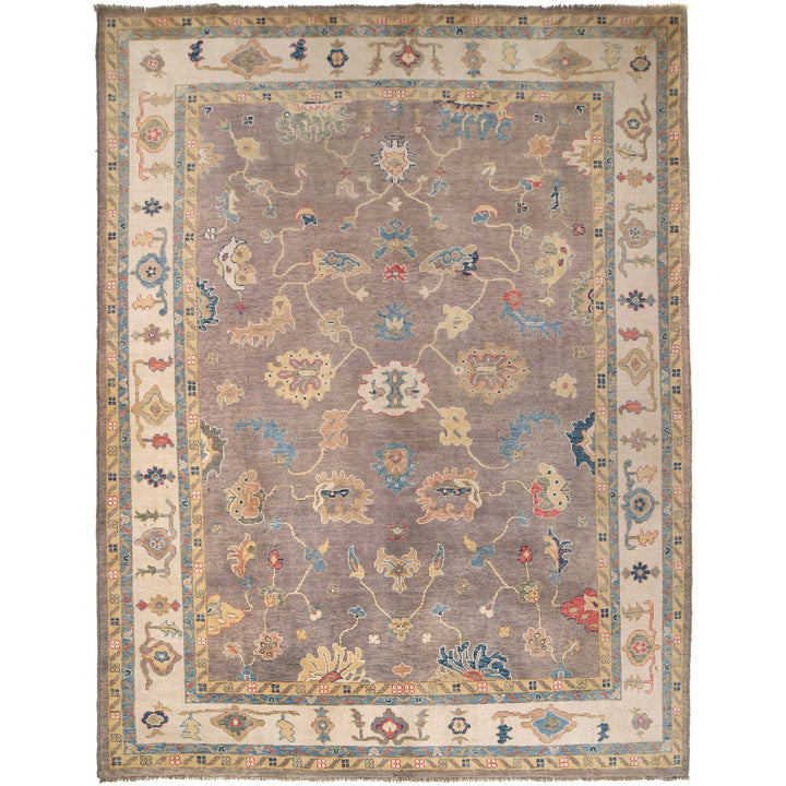 Turkish Design Oushak Rug 8' 10" x 11' 7" - No. AL99241