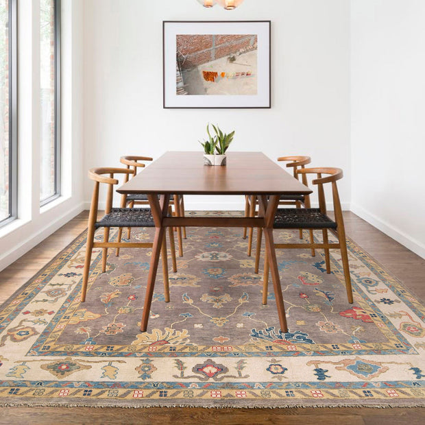 Turkish Design Oushak Rug 8' 10" x 11' 7" - No. AL99241