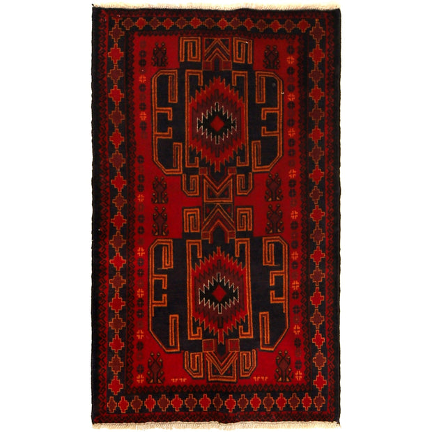 Tribal Baloch Rug 2' 10" x 4' 11" - No. AL16128