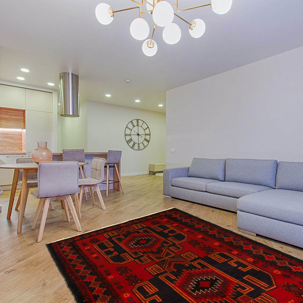 Tribal Baloch Rug 2' 10" x 4' 11" - No. AL16128