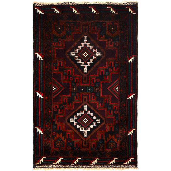 Traditional Baloch Carpet 3' 1" x 4' 8" - No. AL95843