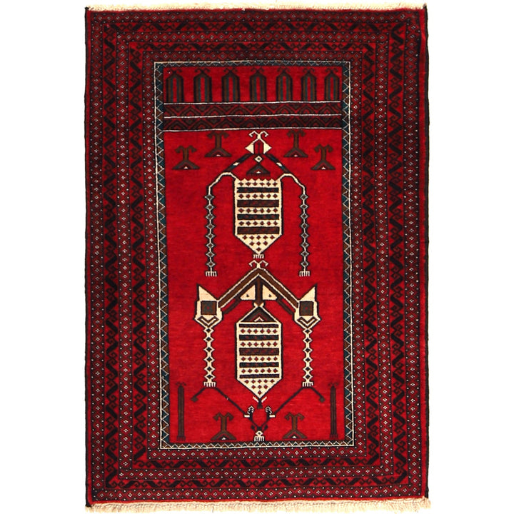 Muslim Prayer Rug 2' 10" x 4' 4" - No. AL88149