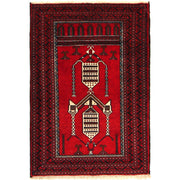 Muslim Prayer Rug 2' 10" x 4' 4" - No. AL88149