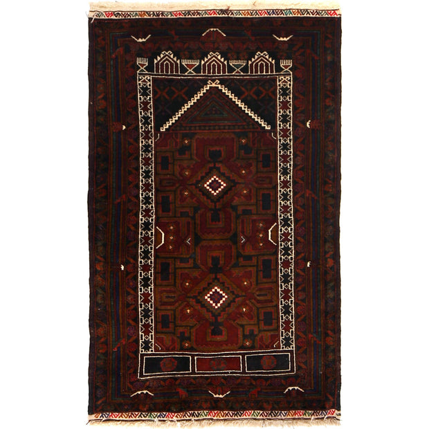 Small Prayer Carpet 2' 11" x 4' 9" - No. AL79651