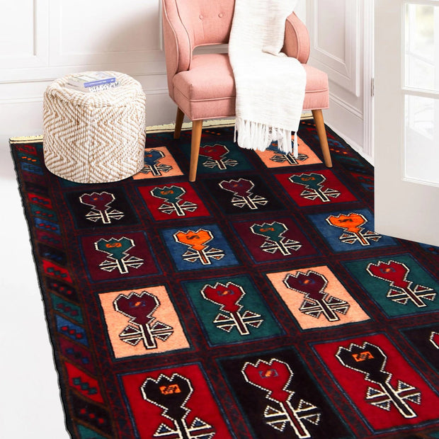 Hand Knotted Baluchi Rug 3' 2" x 4' 5" - No. AL28210