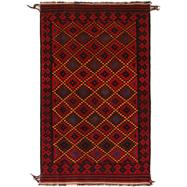 Afghan Vintage Kilim 5' 7" x 9' 1" - No. AL76746