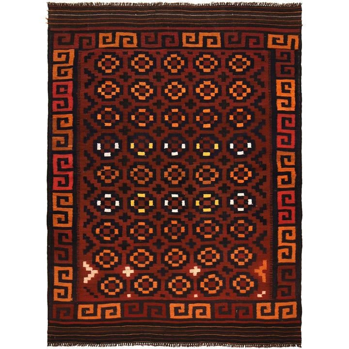Red Afghan Kilim 5' 9" x 8' 4" - No. AL84466