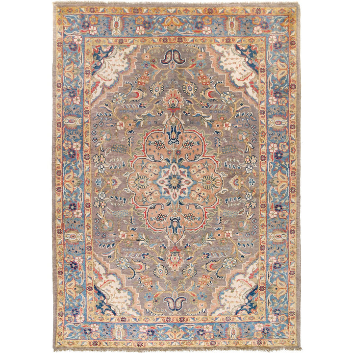Hand Knotted Persian Heriz Area Rug 6' 7" x 9' 7" - No. AL34592