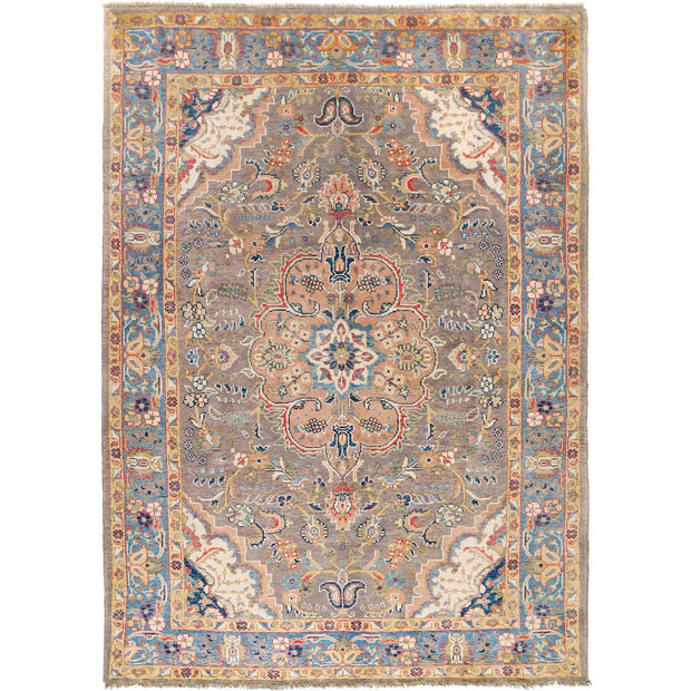 Hand Knotted Persian Heriz Area Rug 6' 7" x 9' 7" - No. AL34592