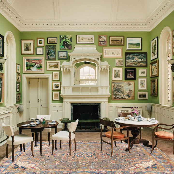 Hand Knotted Persian Heriz Area Rug 6' 7" x 9' 7" - No. AL34592