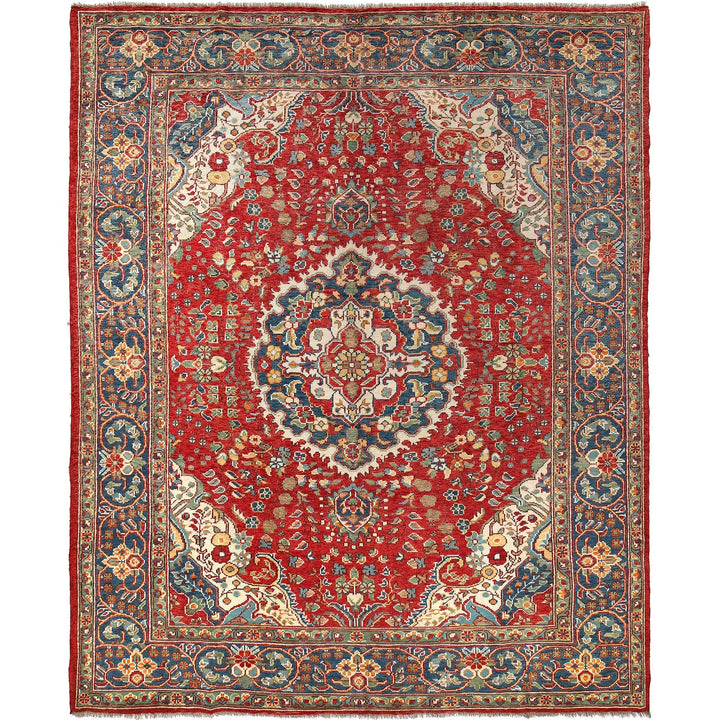 Hand Knotted Heriz Rug 8' 5" x 10' 6" - No. AL76851