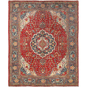 Hand Knotted Heriz Rug 8' 5" x 10' 6" - No. AL76851