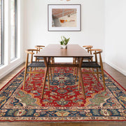 Handmade Persian Design Heriz Carpet 6' 8" x 9' 7" - No. AL42346