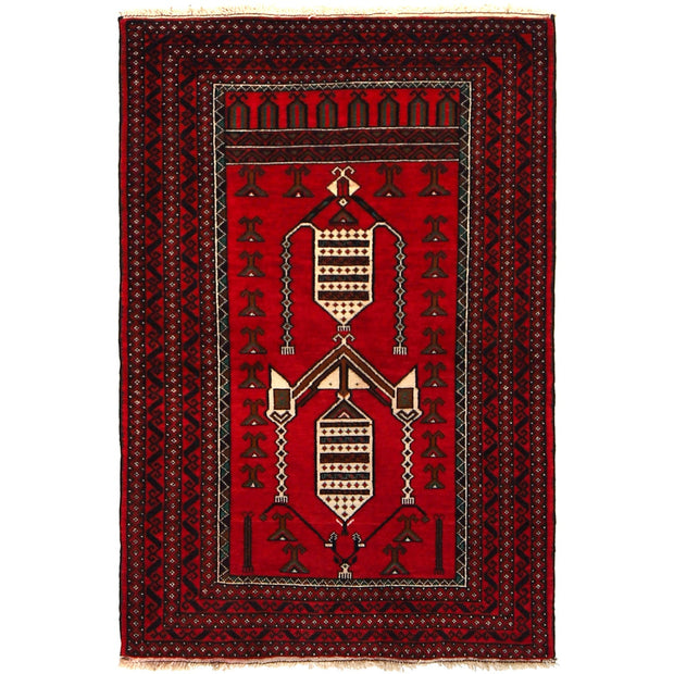 Red Baluchi Rug 2' 11" x 4' 7" - No. AL10479